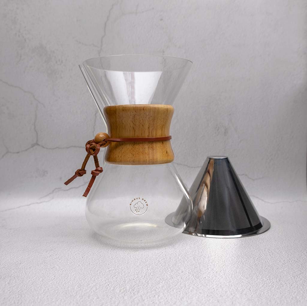 NimbusBrew Carafe and Stainless Steel Filter